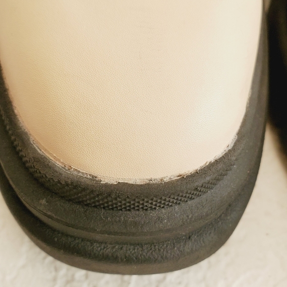 H&M Leather Chelsea Ankle Platform Pull On Moto Booties size 39EU/9US - Picture 12 of 14